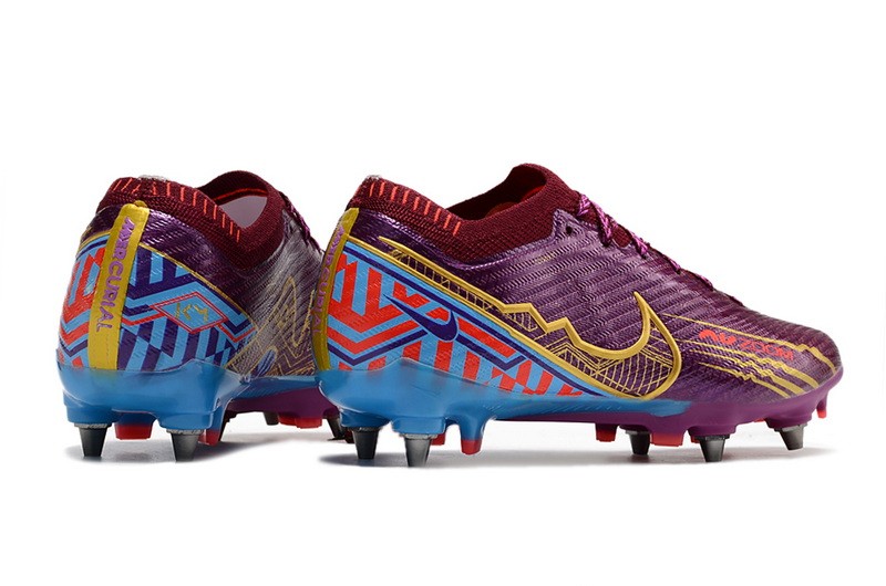 Nike Air Zoom Mercurial Vapor 15 Elite SG Removable Studs Mbappe - Dark Beetroot/Metallic Vivid Gold