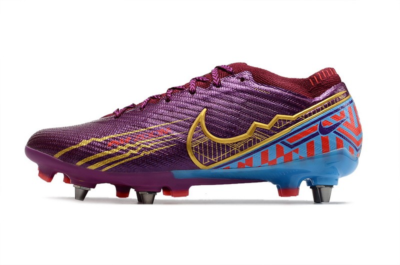 Nike Air Zoom Mercurial Vapor 15 Elite SG Removable Studs Mbappe - Dark Beetroot/Metallic Vivid Gold