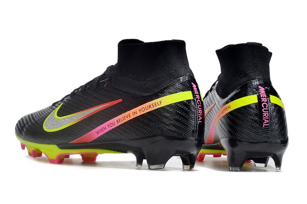 Nike x Marcus Rashford Zoom Mercurial Superfly 9 Elite FG - Black/Pink/Volt/Red