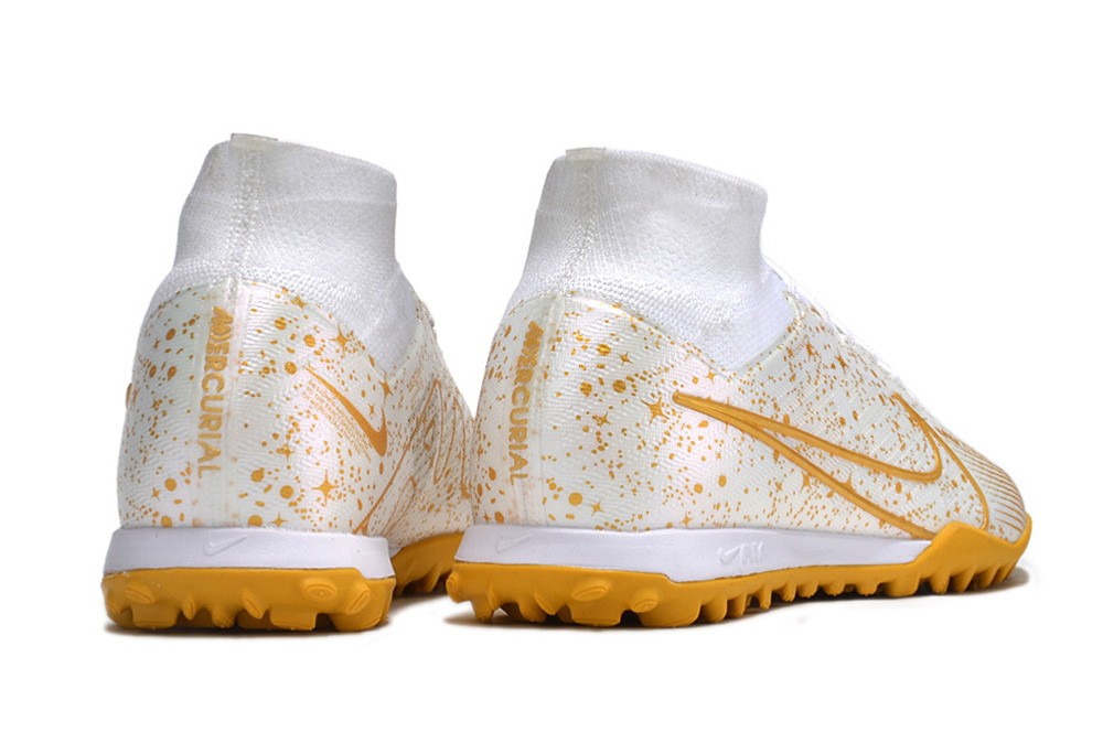 Nike Zoom Mercurial Superfly 9 By You Elite TF Turf - White/Gold