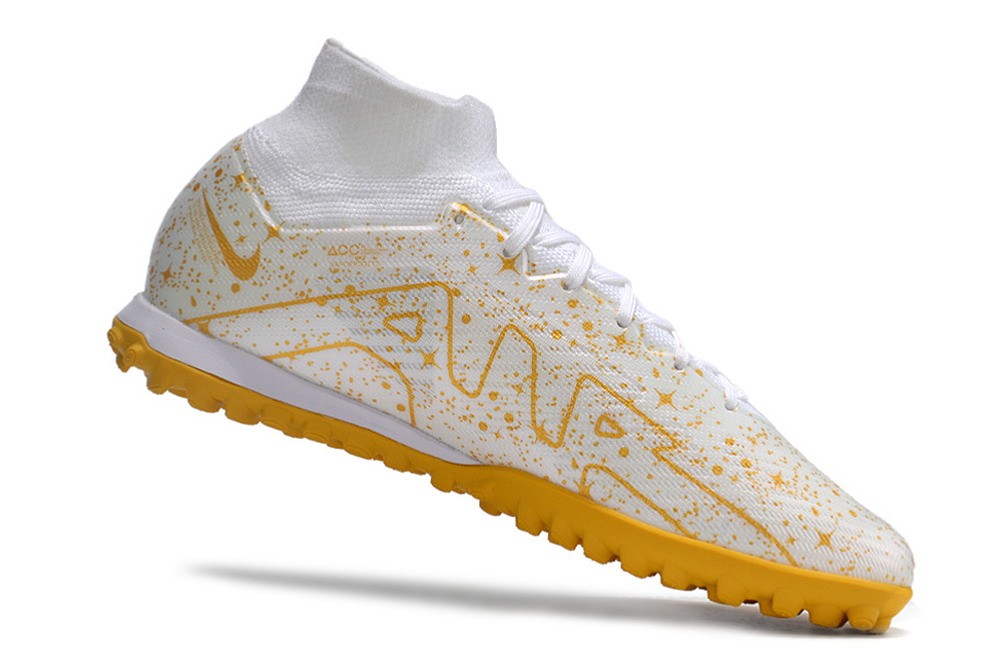 Nike Zoom Mercurial Superfly 9 By You Elite TF Turf - White/Gold