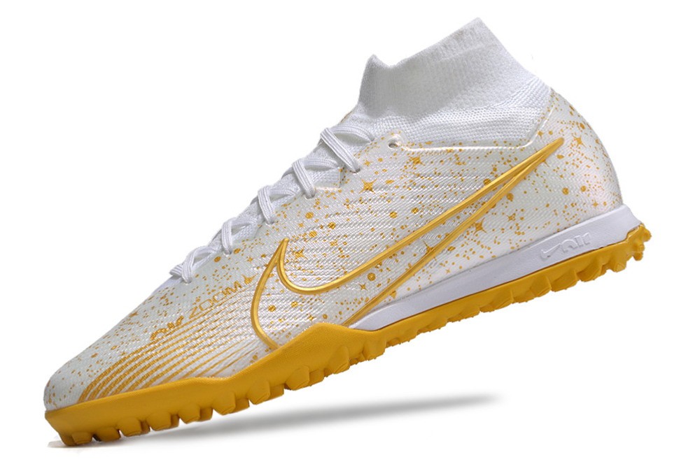 Nike Zoom Mercurial Superfly 9 By You Elite TF Turf - White/Gold