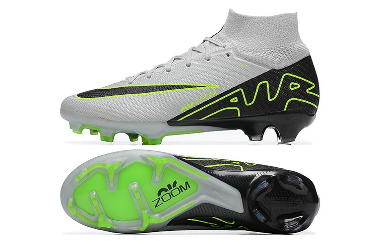 Nike Zoom Mercurial Superfly 9 Elite FG - Atmosphere Grey/Black/Green