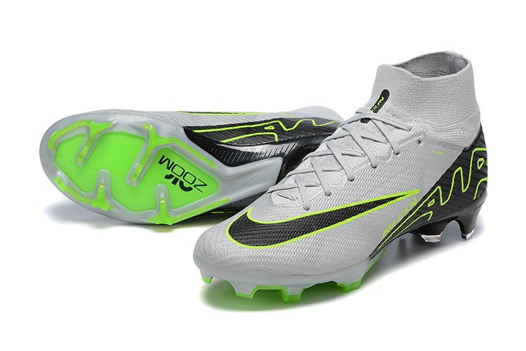 Nike Zoom Mercurial Superfly 9 Elite FG - Atmosphere Grey/Black/Green