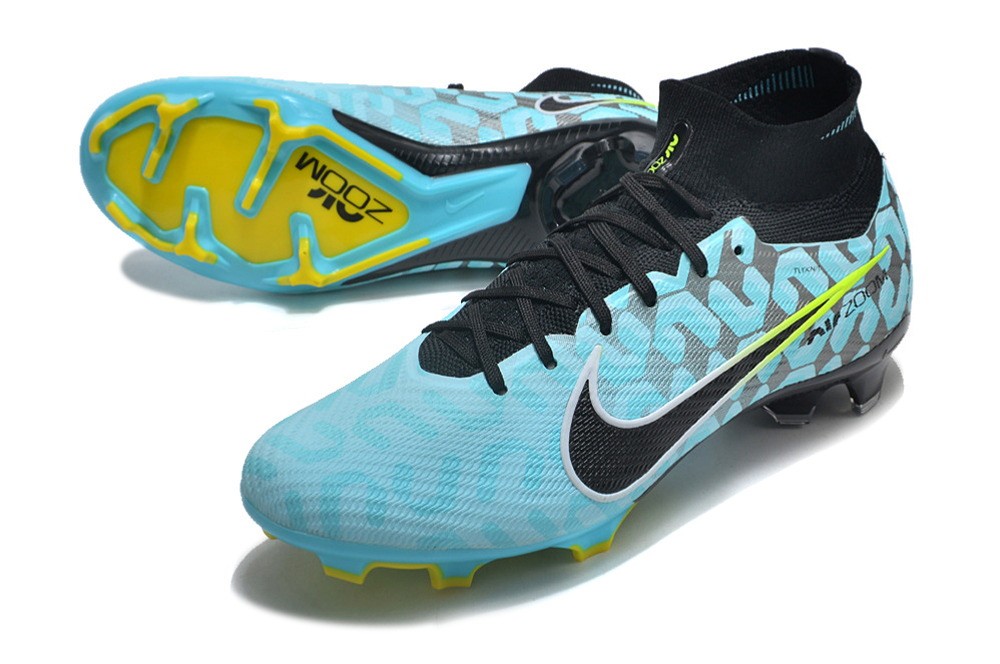Nike Zoom Mercurial Superfly 9 Elite FG - Ice Blue/Black/Yellow Strike