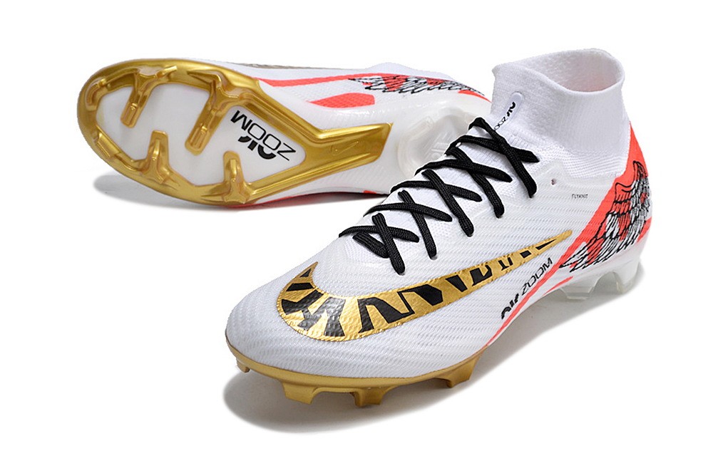 Nike Zoom Mercurial Superfly 9 Elite FG Wings - White/Red/Gold