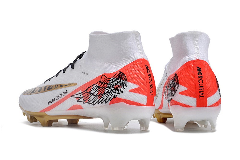 Nike Zoom Mercurial Superfly 9 Elite FG Wings - White/Red/Gold