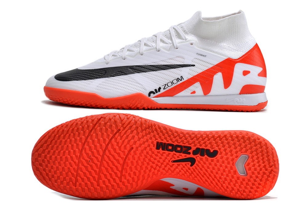 Nike Zoom Mercurial Superfly 9 Elite IC Indoor Ready - White/Red