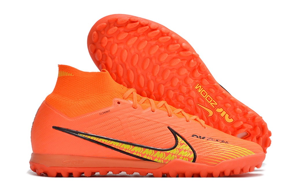 Nike Zoom Mercurial Superfly 9 Elite TF Turf - Orange/Red/Yellow