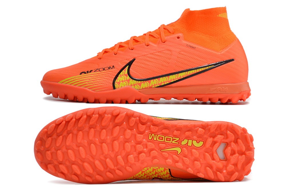 Nike Zoom Mercurial Superfly 9 Elite TF Turf - Orange/Red/Yellow