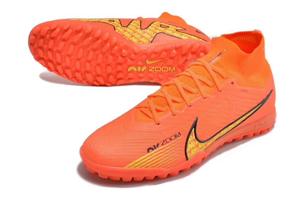 Nike Zoom Mercurial Superfly 9 Elite TF Turf - Orange/Red/Yellow
