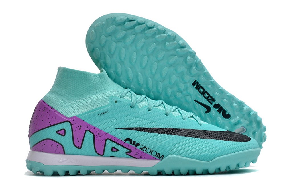 Nike Zoom Mercurial Superfly 9 Elite TF Turf Peak Ready - Ice Blue/Purple