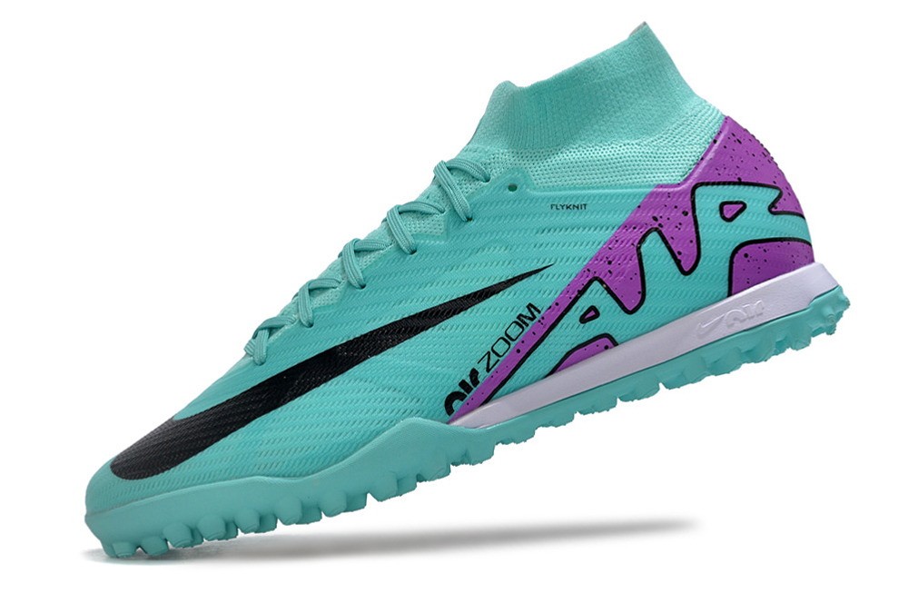 Nike Zoom Mercurial Superfly 9 Elite TF Turf Peak Ready - Ice Blue/Purple