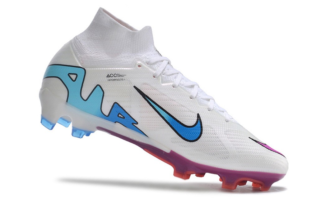 Nike Zoom Mercurial Superfly 9 Flash Crimson Elite FG - White/Pink/Blue