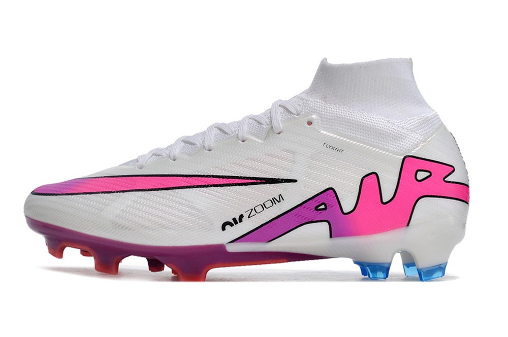 Nike Zoom Mercurial Superfly 9 Flash Crimson Elite FG - White/Pink/Blue
