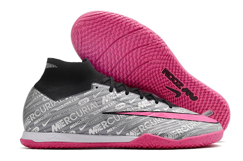 Nike Zoom Mercurial Superfly 9 IC Indoor XXV - Metallic Silver/Hyper Pink/Black