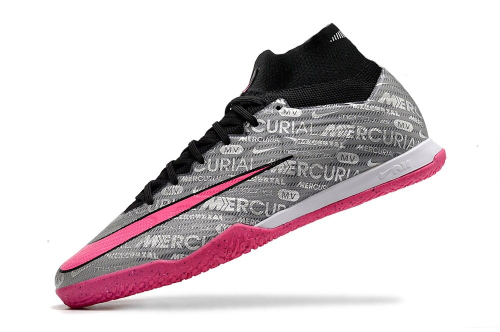Nike Zoom Mercurial Superfly 9 IC Indoor XXV - Metallic Silver/Hyper Pink/Black