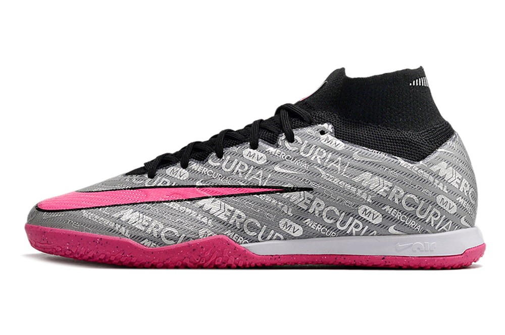 Nike Zoom Mercurial Superfly 9 IC Indoor XXV - Metallic Silver/Hyper Pink/Black
