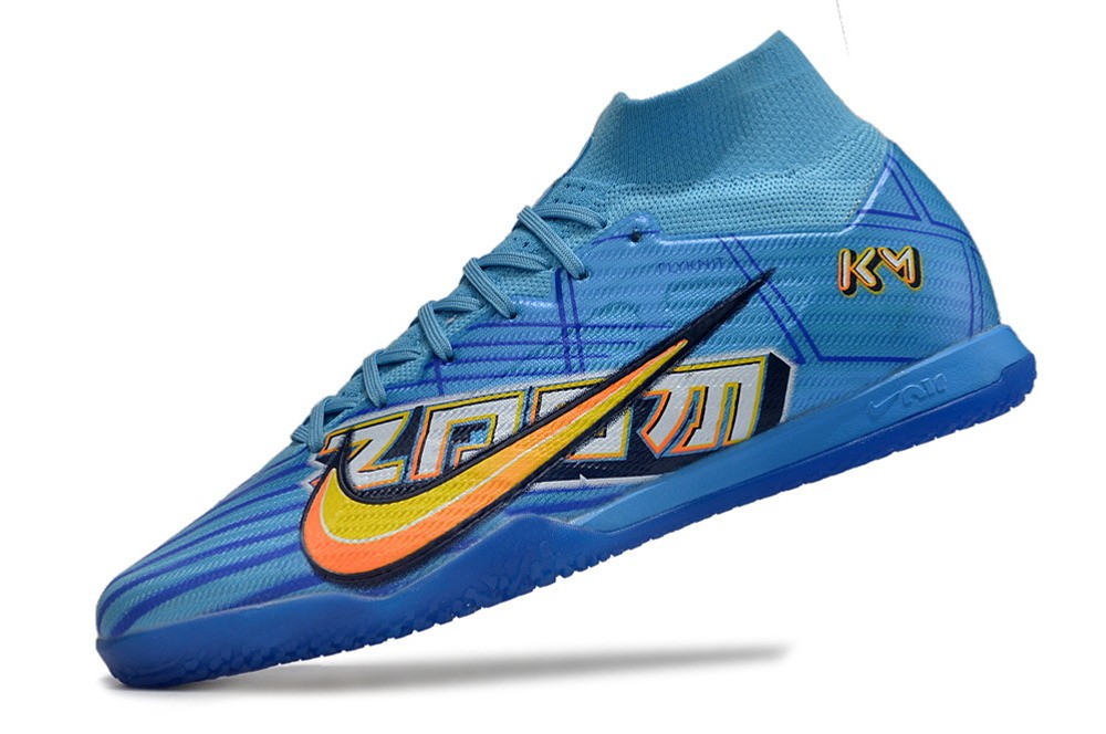 Nike Zoom Mercurial Superfly 9 KM Mbappe Pack Elite IC Indoor - Blue/White