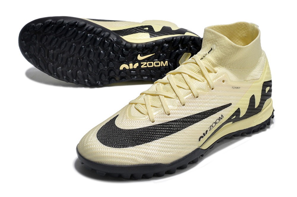 Nike Zoom Mercurial Superfly 9 Lemonade Elite TF Turf - Light lemon/Black