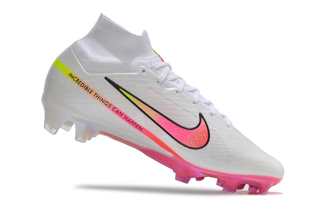 Nike Zoom Mercurial Superfly 9 Marcus Rashford Elite FG  - White/Pink/Red/Yellow