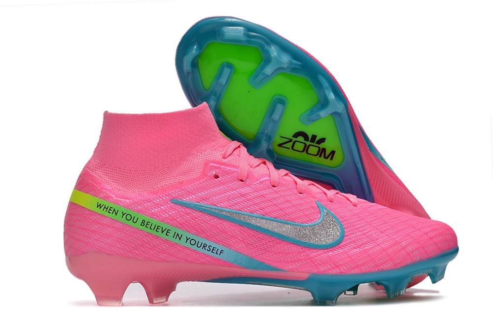 Nike Zoom Mercurial Superfly 9 Marcus Rashford Signature Elite FG - Pink/Blue/Green