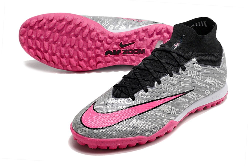 Nike Zoom Mercurial Superfly 9 Pro XXV TF - Silver/Pink