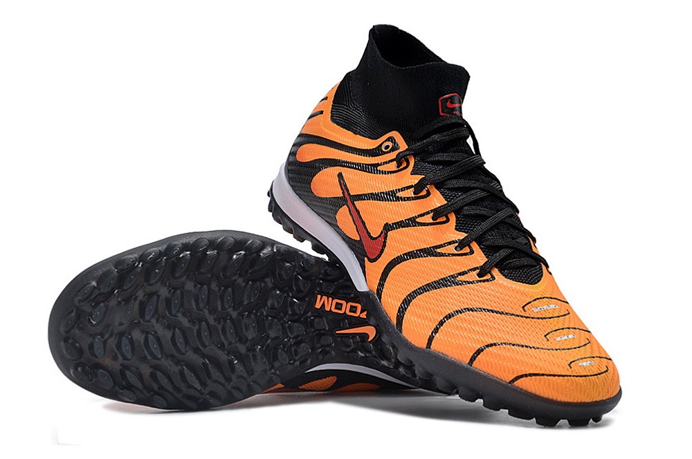 Nike Zoom Mercurial Superfly 9 Air Max Elite TF Turf - Orange/Black
