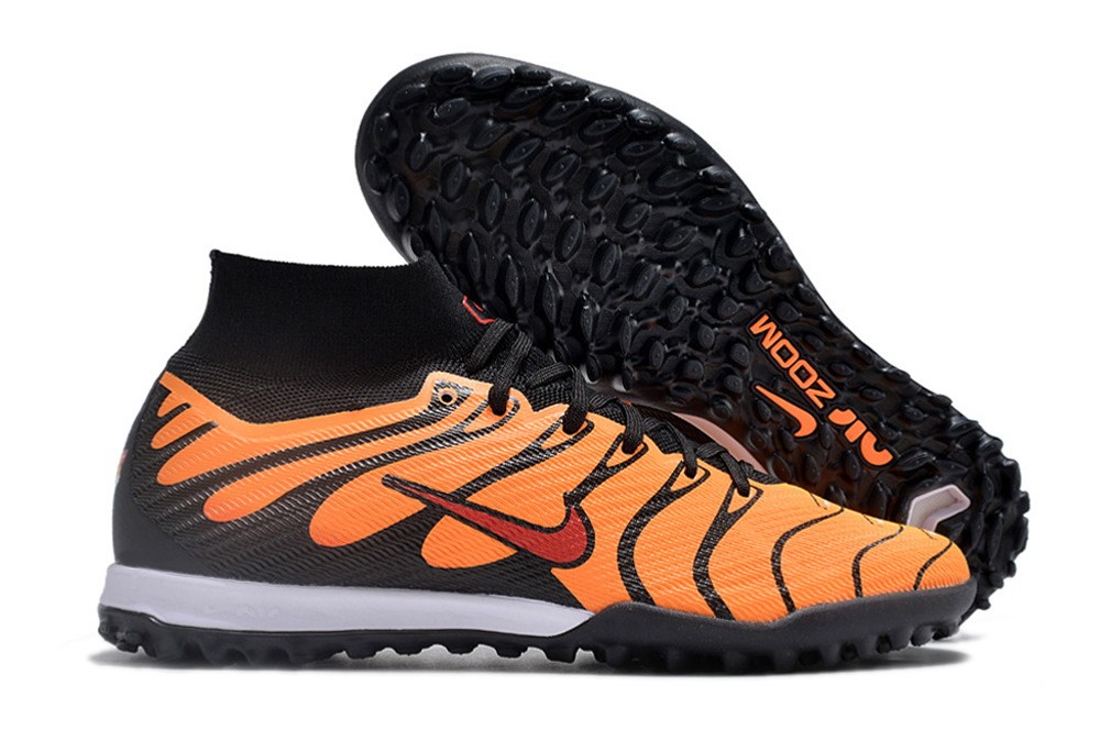 Nike Zoom Mercurial Superfly 9 Air Max Elite TF Turf - Orange/Black