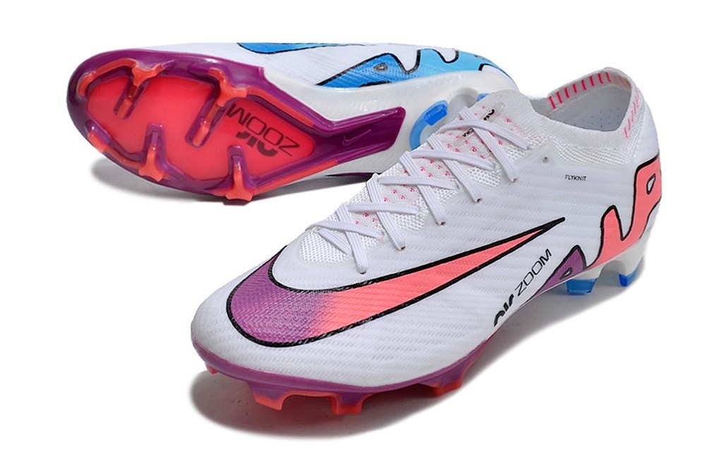 Nike Zoom Mercurial Vapor 15 Elite FG - White/Flash Crimson
