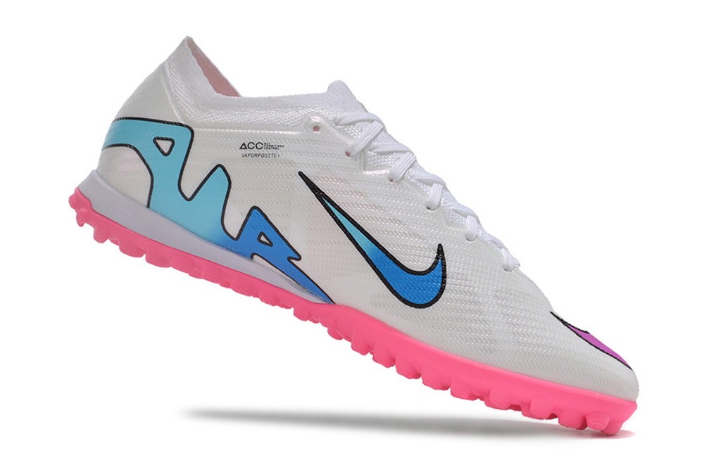 Nike Zoom Mercurial Vapor 15 Flash Crimson Elite TF Turf - White/Blue