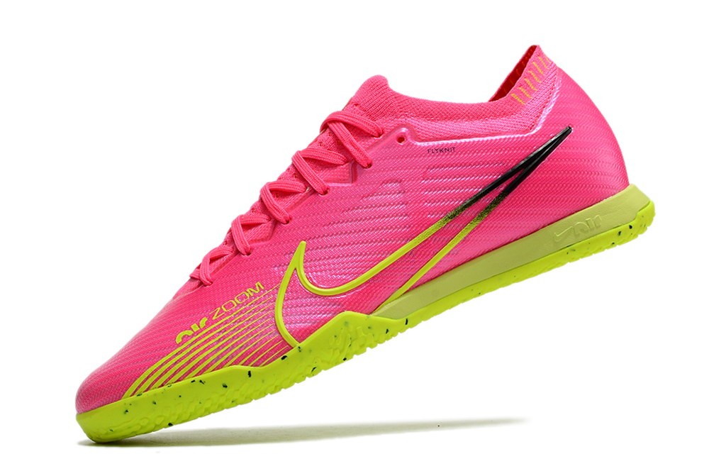 Nike Zoom Mercurial Vapor 15 IC Indoor Soccer Cleats - Volt/Pink