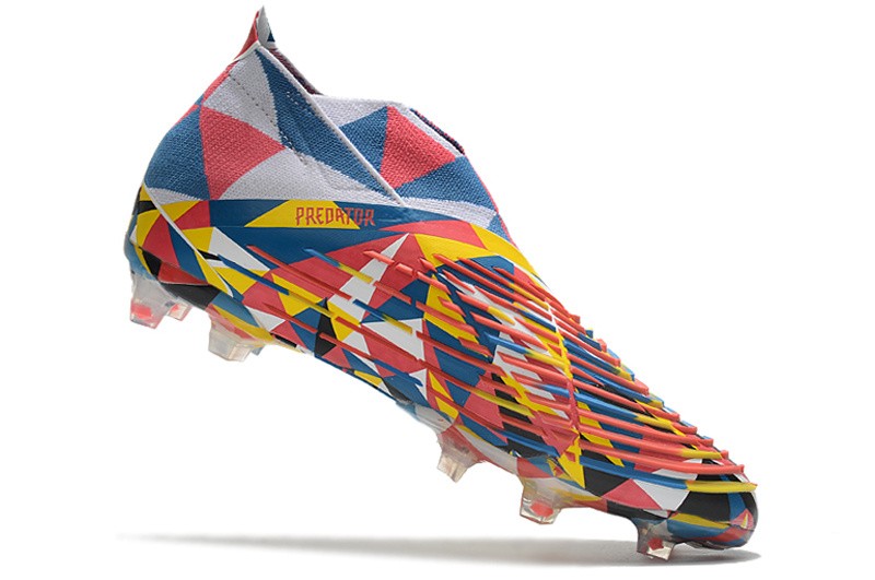 Adidas Predator Edge + FG Geometric - Blue/Yellow/Solar Red