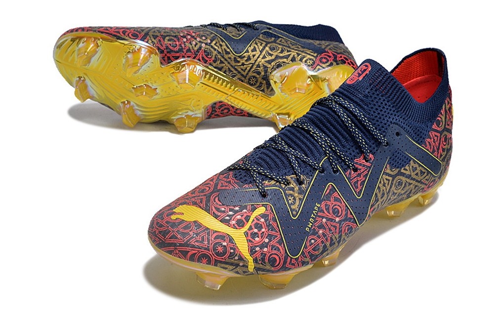 Puma Future Ultimate FG/AG Dream Factory Soccer Cleats - Persian Blue/Fire Orchid/Gold
