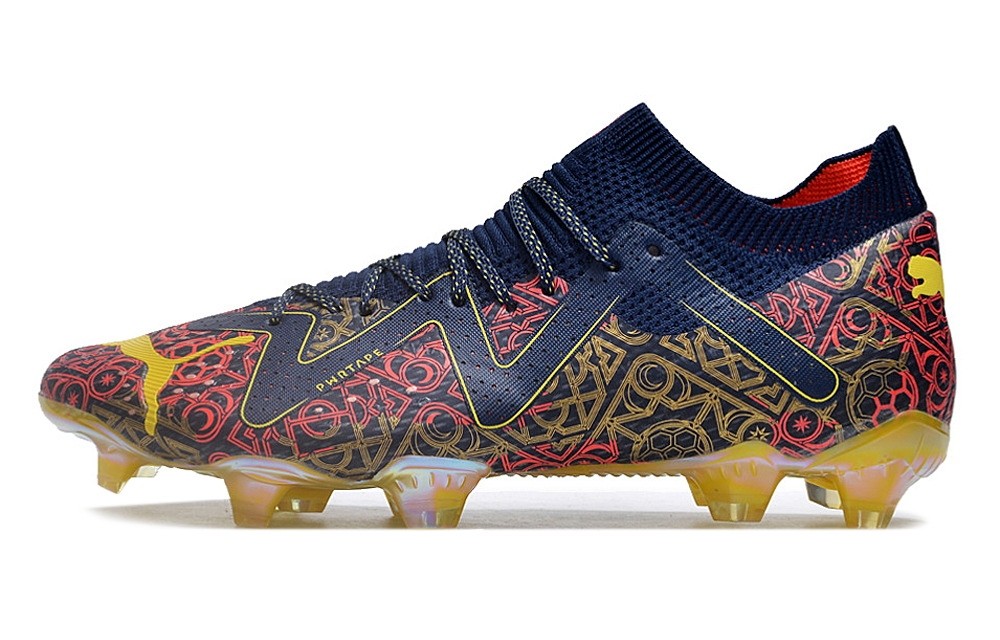 Puma Future Ultimate FG/AG Dream Factory Soccer Cleats - Persian Blue/Fire Orchid/Gold
