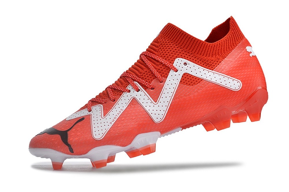 Puma Future Ultimate FG/AG Soccer Cleats - Red/White/Black