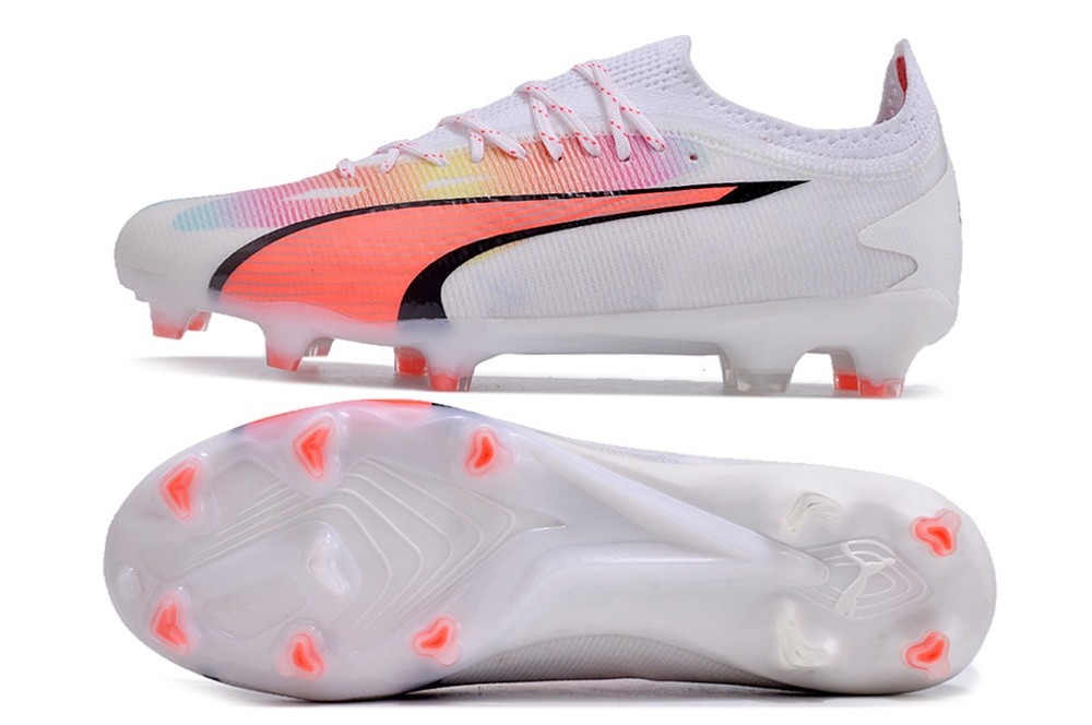 Puma Ultra Ultimate FG/AG Breakthrough Pack - White/Red/Fire Orchid