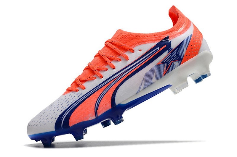 Puma Ultra Ultimate Christian Pulisic FG/AG - White/Blazing Blue/Sunblaze