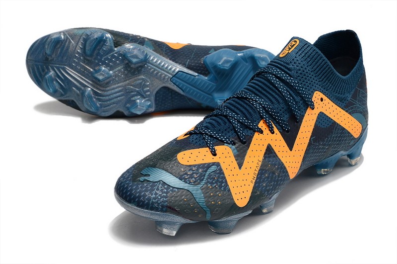 Puma Future Ultimate FG/AG Soccer Cleats DNA - Dark Night/Ultra Orange/Deep Dive
