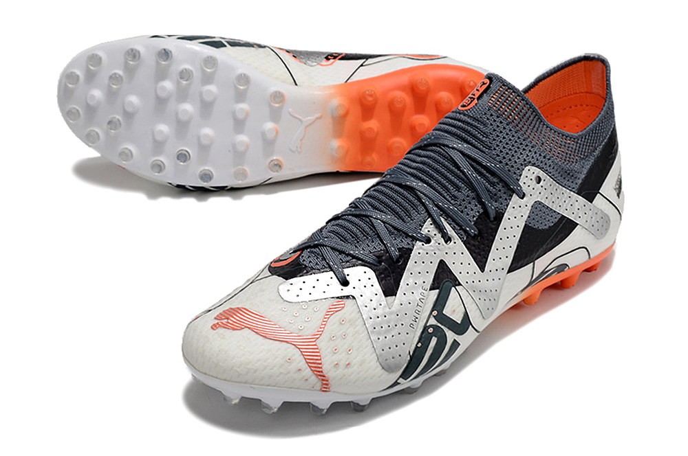 Puma Future Ultimate MG Astronaut Pack - White/Orange/Asphalt
