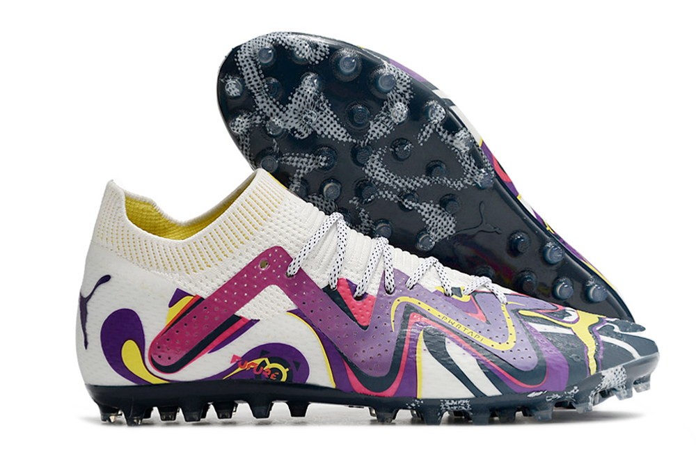 Puma Future Ultimate MG Creativity Pack - White/Violet/Yellow