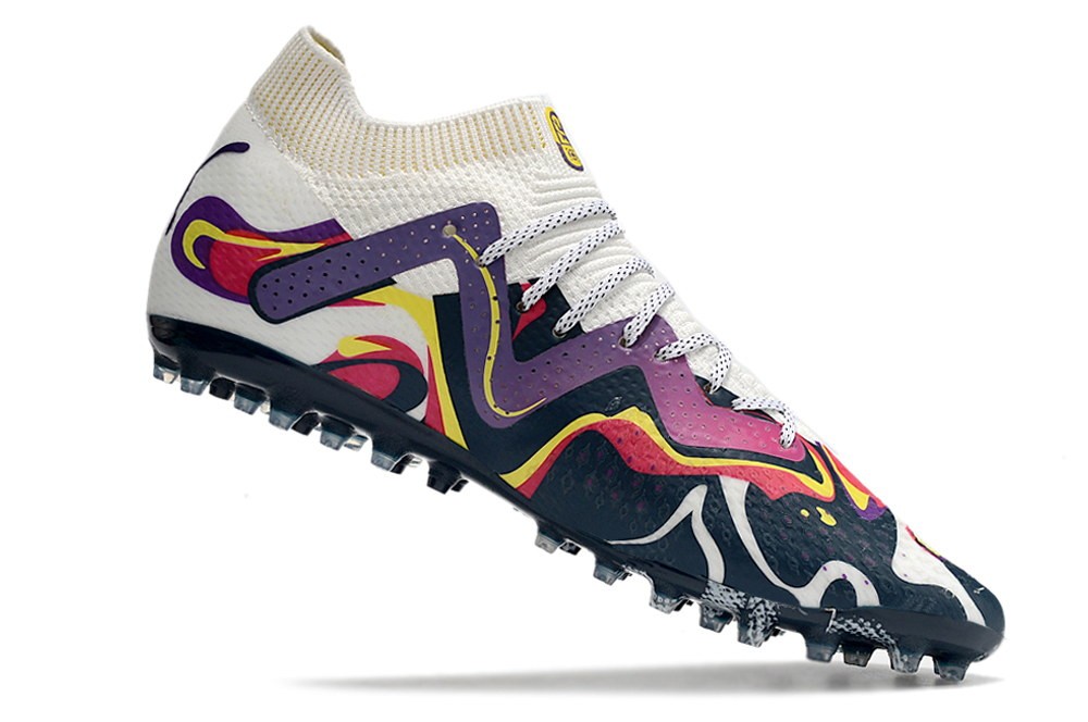 Puma Future Ultimate MG Creativity Pack - White/Violet/Yellow