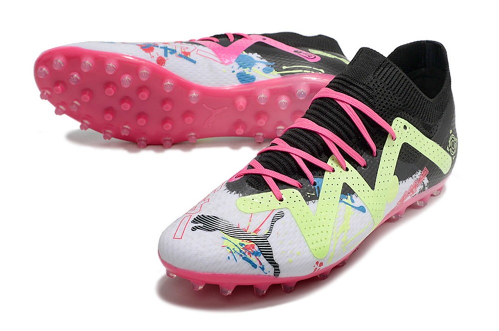 Puma Future Ultimate MG Tricks Pack - Black/Pink/Yellow