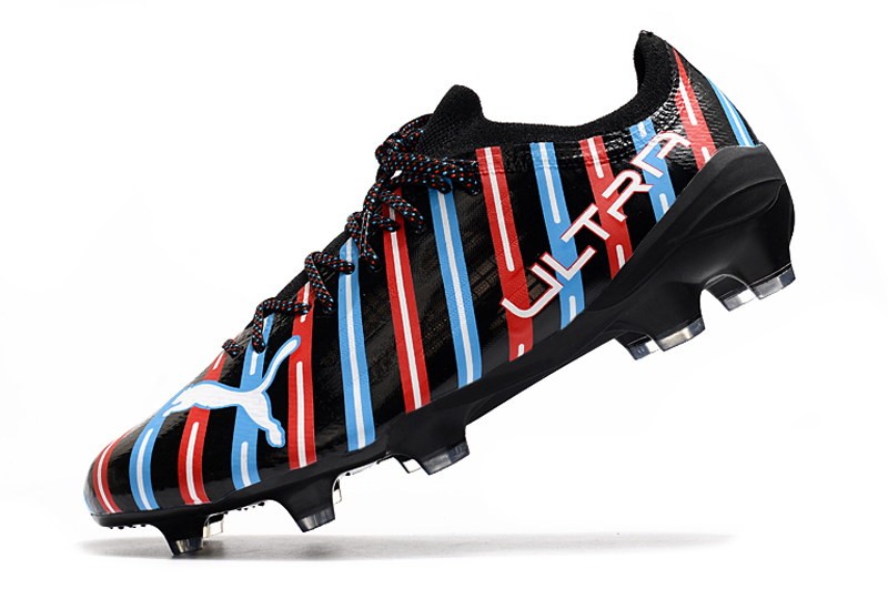Puma Ultra 1.4 FG/AG Barbershop - Black/White/Blue/Red