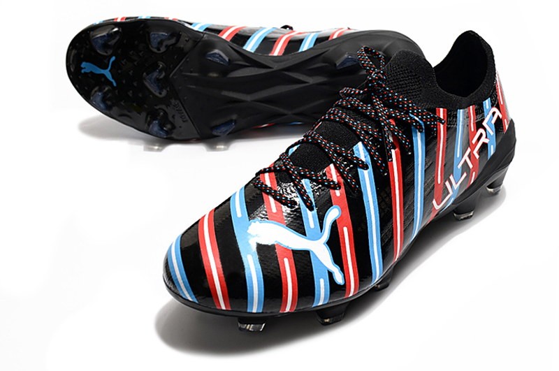 Puma Ultra 1.4 FG/AG Barbershop - Black/White/Blue/Red