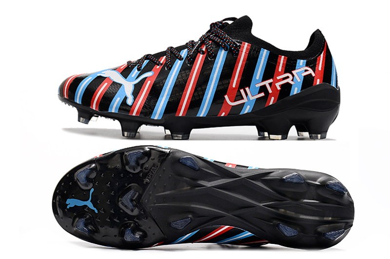 Puma Ultra 1.4 FG/AG Barbershop - Black/White/Blue/Red