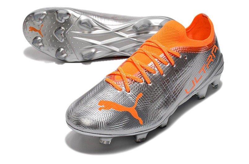 Puma Ultra 1.4 FG/AG Instinct - Diamond Silver/Orange