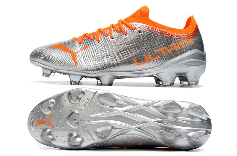 Puma Ultra 1.4 FG/AG Instinct - Diamond Silver/Orange