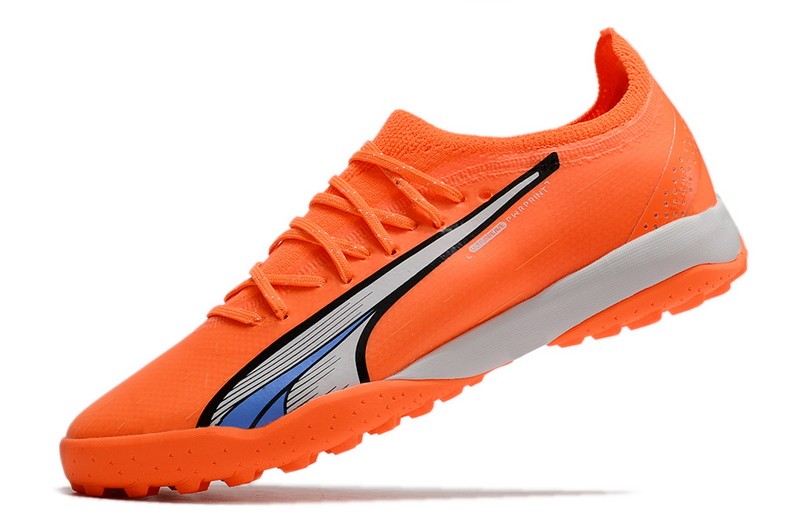 Puma Ultra Ultimate Cage TF Soccer Cleats Supercharge - Orange/White/Blue