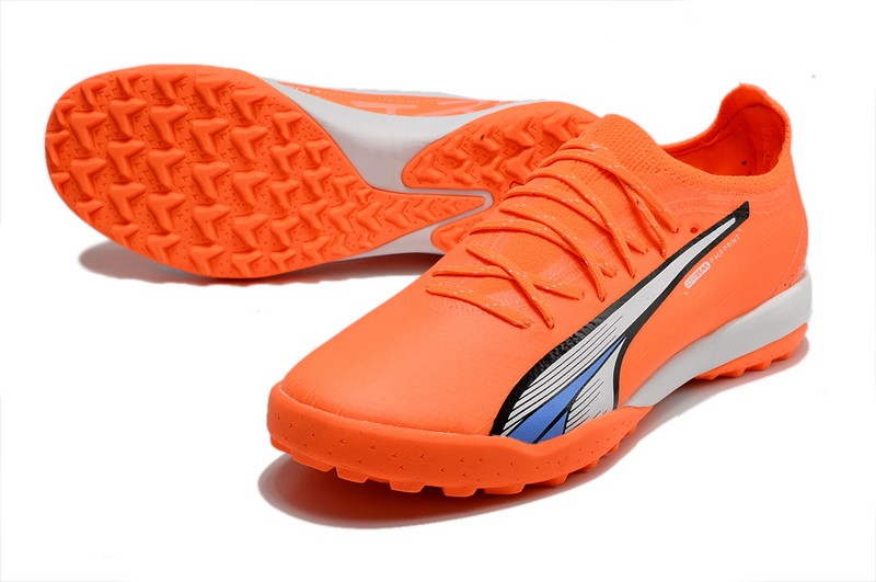 Puma Ultra Ultimate Cage TF Soccer Cleats Supercharge - Orange/White/Blue